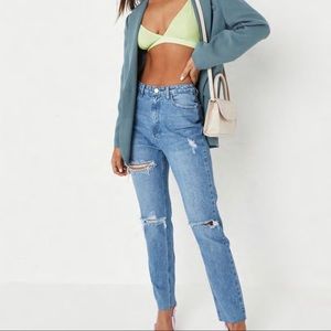 High Waisted Mom Fit Jean